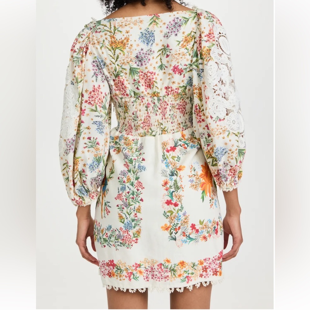 Farm Rio delicate forest scarves mini dress - Picture 2 of 5